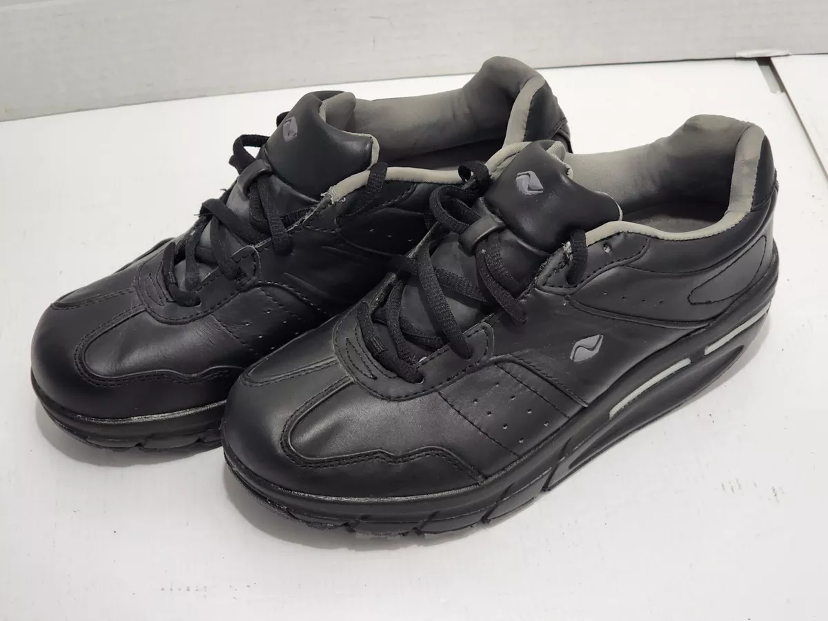 Dr Scholls Womens Aspen Walking Shoes Black 37156001 Leather Lace
