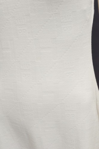 HUGO BOSS nessira sleeveless Dress mini monogram logo White size S - Picture 6 of 9