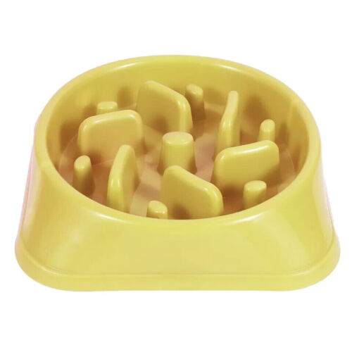 Dog Bowl Slow Feeder Pet Bowl Anti Bloating Anti Slip Feet Interactive Feed Dish - Picture 12 of 20