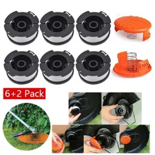 Trimmer Spool +Cap For Black & Decker LST120 LST136 LST140 LST201 LST220 LST300