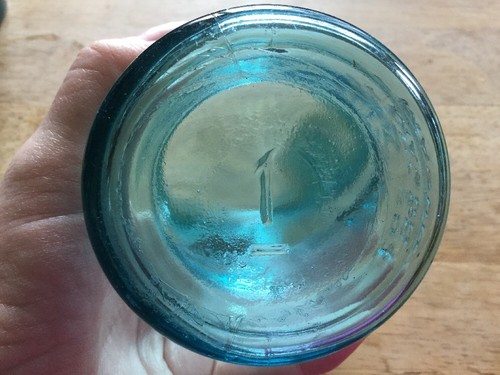 Vintage Blue Ball Mason Jar - Picture 3 of 3