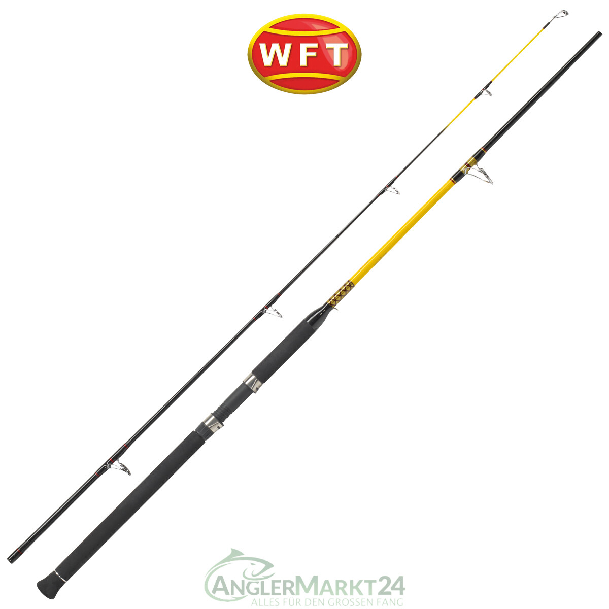 WFT Angelrute Royal Never Crack 2,40m - Meeresrute 40-160g Für Boot & Küste