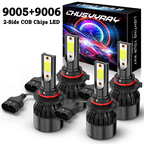 For Fleetwood Discovery 1999-2002 Headlight Head Light Lamp LED Bulbs