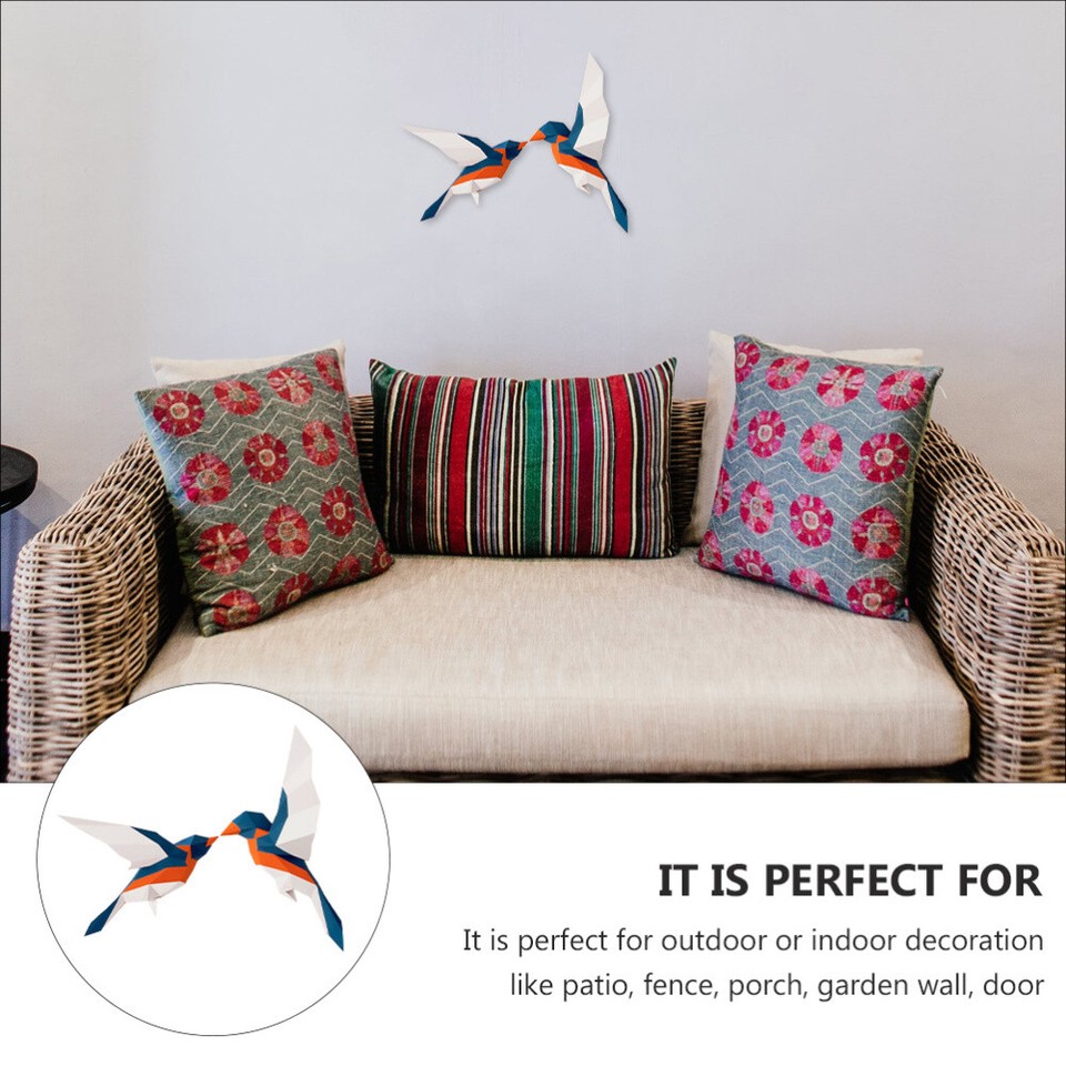 3 D Geometric Birds Ceramic Wall Art Origami Ornaments Appearance eBay