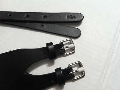 RALPH LAUREN WOMENS NEW BLACK LEATHER BELT SIZE: M LENGTH  display picture 3