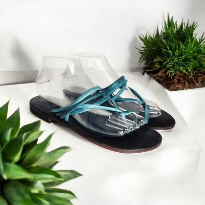 Free People Kayla Soft Strappy Sandals Pool Blue Women display picture 1
