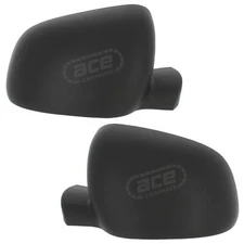 Wing Door Mirror Covers Caps Casings Renault Kangoo Van 2013-2023 Black 1 Pair