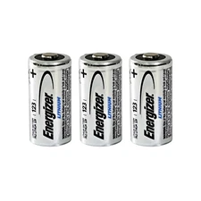 3 x CR123 Energizer 3V Lithium Batteries (CR123A, DL123, 123, EL123, CR17345)