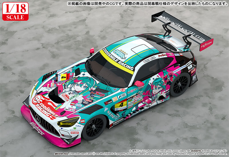 NEW AUTHENTIC Good Smile Racing 1/18 Hatsune Miku GT Project