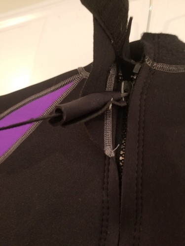 NeoSport 2/0 MM Women's Wetsuit  Short Leg Arm Size 6 Black Purple Neopren Nylon - Picture 11 of 19