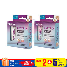 2 X EMTRIX Fungal Nail Treatment 10ml Free Shipping