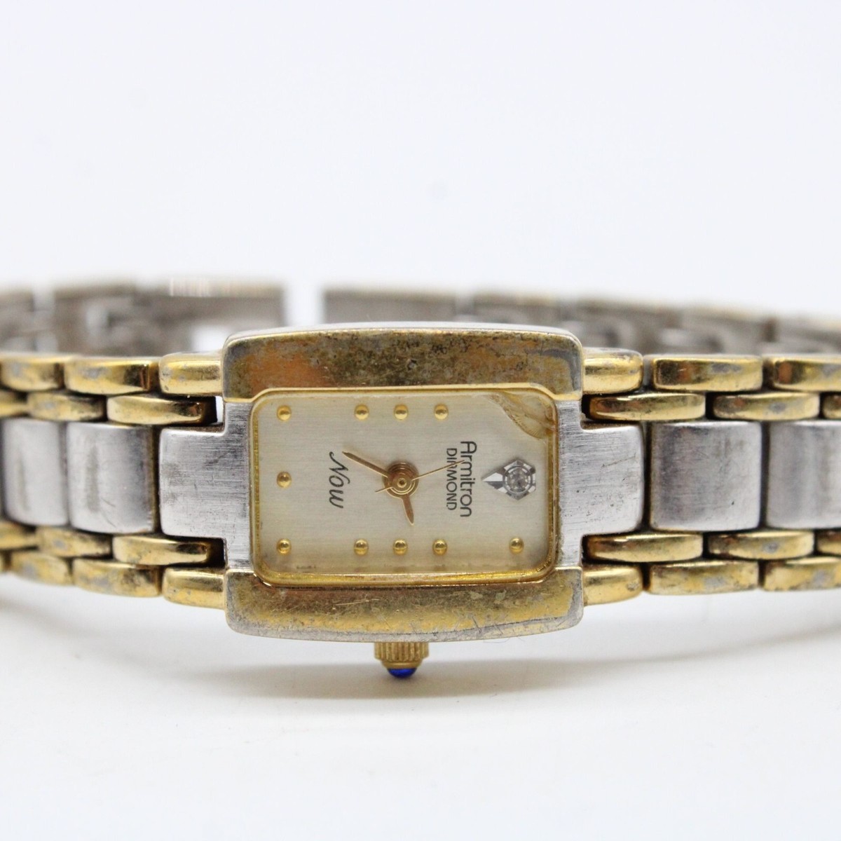Vintage Armitron Diamond Now Watch Womens Gold Tone  display picture 3