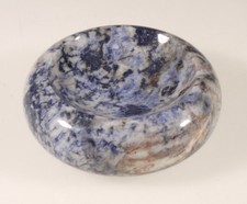 PRL) POSACENERE PORTACENERE MARMO PIETRA PREZIOSA SODALITE CENDRIER ASH-TRAY LUX