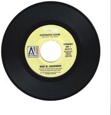 70'S SOUL 45 RPM -DEE D. JACKSON - AVI RECORDS '' AUTOMATIC LOVER ''