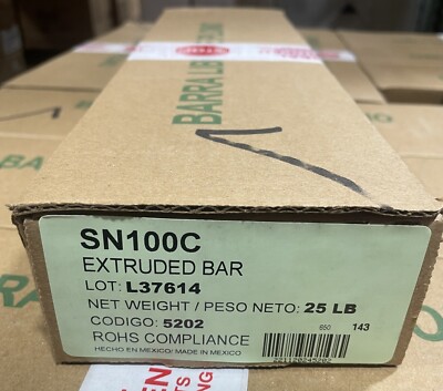 AIM Solder SN100C Lead-Free Triangle Solder Bar, 25 Lb. Box (5202)