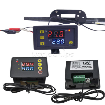 W3230 LCD Digital Thermostat W2310 Temperature Controller AC110-220V DC 12V 24V