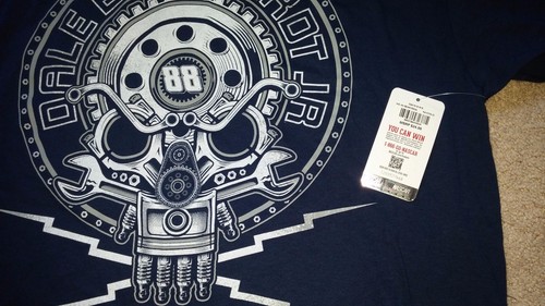 Dale Earnhardt Jr #88 Hendrick Motorsports offizielles NASCAR NAVY GEAR SKUL Shirt - Bild 3 von 4