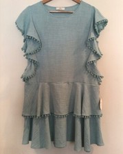 NEW Tiered Ruffled Dress Women  s Medium