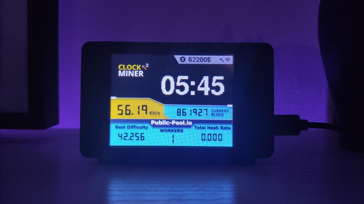 Mini PC Gigabyte Big Bitcoin Nerd Miner USB – Hashrate ~1005 KH/s, Mit 2,8