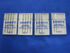 Schmetz Sewing Machine Needles, Universal 130/705H 100/16, 70/10, 90/14 Total 13