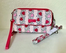 Vera Bradley ~ RFID All-in-One Crossbody/Wristlet ~ "Stitched Heart Vines" ~ NWT