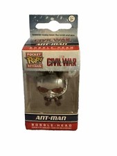 Funko Pocket Pop Ant-Man Llavero Capitán América Guerra Civil Cabeza Bobble Marvel