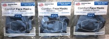 3ea 2Pks COMFORTABLE Reusable,Washable Blue Camouflage Kids Face Masks-SHIP24HRS