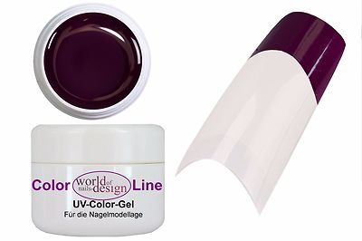 Eleganz PUR  5 ml Farb Gel Aubergine N0 302 einzigartig Nagelgel Farbgel Delux