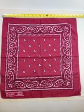 USA MADE Paris Bandana Color Fast handkerchief RN13960 Western Biker Vintage