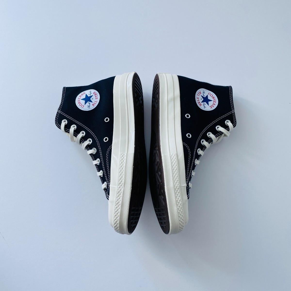COMME DES GARCONS CDG PLAY CONVERSE BLACK HI UNISEX AZ-K112 COMME DES GARCONS CDG PLAY CONVERSE BLACK HI UNISEX AZ-K112
