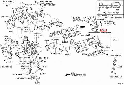 Genuine Toyota Hilux KUN26 1KD 3.0 Diesel Throttle Body Venturi Gasket - Picture 8 of 20