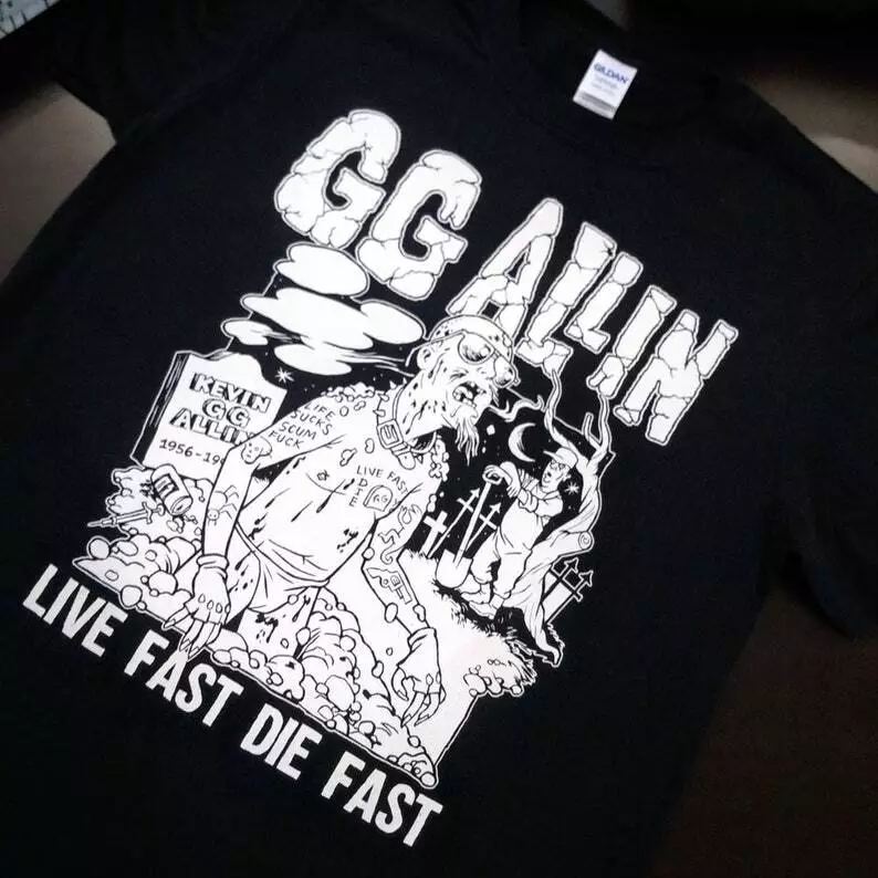 GG Allin Live Fast Die Tattoo (big version) Photographic Print for Sale by  GuitarManArts