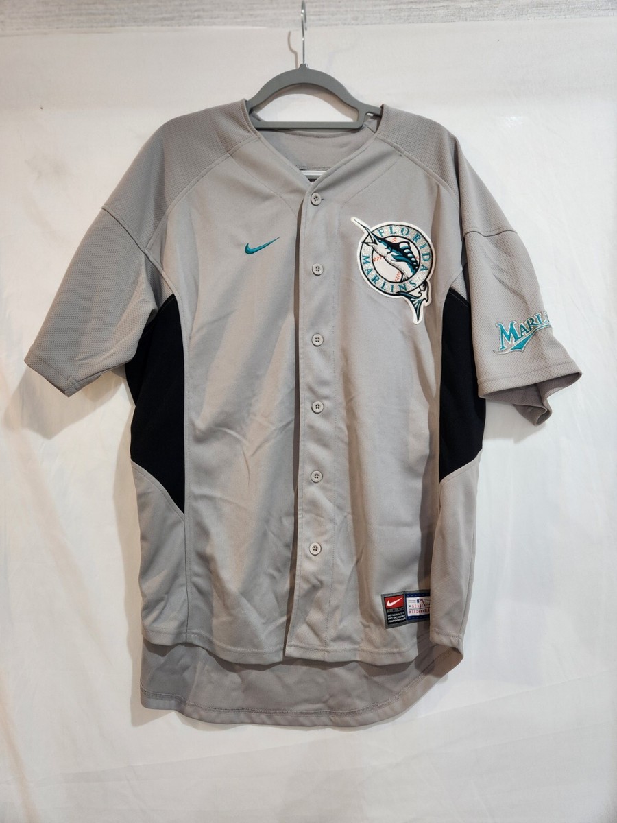 Vintage Nike Team Josh Beckett #21 Florida Marlins MLB Baseball Jersey Size  M