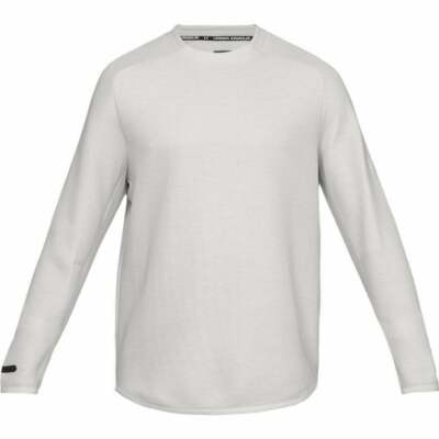 Under Armour Herren Unstoppable Move Light Crew Shirt in Creme Gr. LG UVP 59,99£