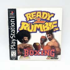 Ready 2 Rumble Boxing PS1 Playstation 1 Instruction Manual Only W Reg Card