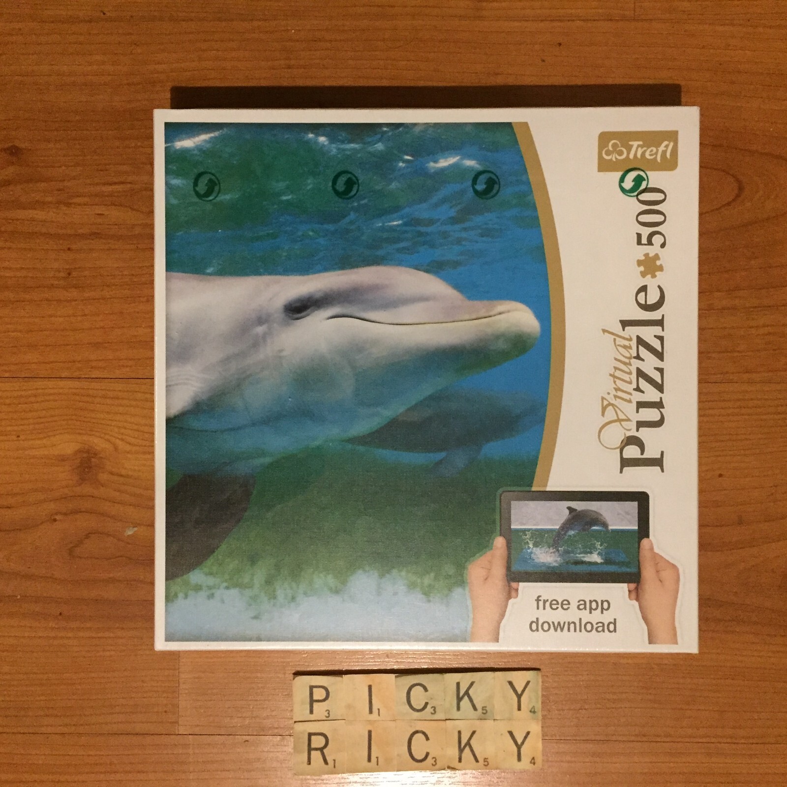 Trefl Dolphins Virtual Puzzle 500 Piece Jigsaw Puzzle - New/Sealed