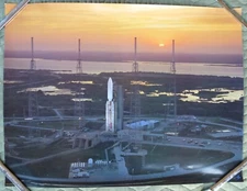 Rare Vintage 1995 Milstar's DFS-2 Launch Lockheed Martin Double Printing Poster