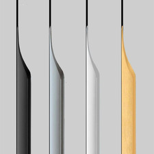 5 Pack Finger Pulls for Cabinets, Streamlined Long Concealed Handle for Home Kit
