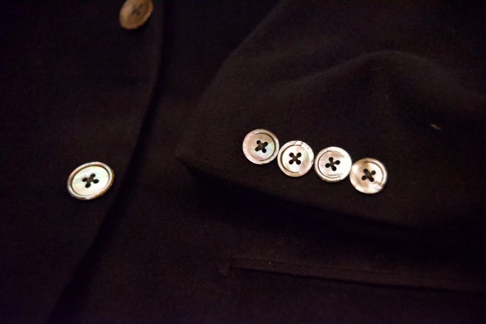 CORNELIANI men's jacket SPORT COAT/BLAZER in black ITALY 44 L - Image 3 of 4