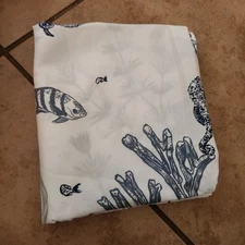 NEW Pottery Barn Redondo Under the Sea EURO pillow sham Coastal life fish