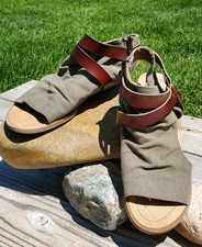 Blowfish Malibu Balla Core Sandals Brown Rancher Canvas Whiskey Dyecut 8M Zip Up