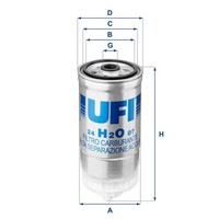 Ufi Kraftstofffilter 24.H2O.07 FüR Fiat Kia