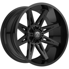 Edge Off-road 304b 22x12 6x1356x5.5 -44mm Gloss Black Wheel Rim 22 Inch