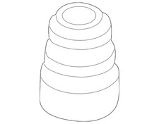 Genuine Volkswagen Strut Bumper 1K0-412-303-AA