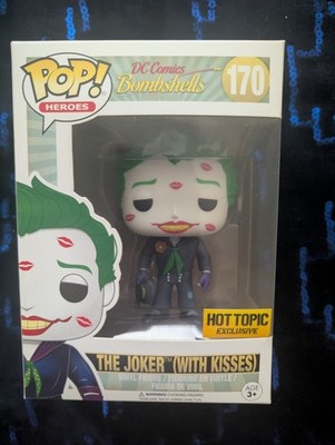 Funko Pop! DC Comics Bombshells #170 The Joker with Kisses Hot Topic Exclusive