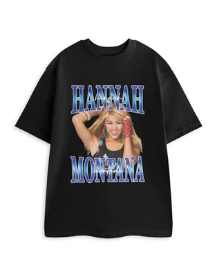 Disney Hannah Montana Noir Homage T-shirt à manches courtes Femme - Photo 1/4