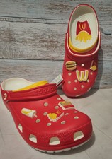 McDonald's X Crocs Classic Clog Limited Edition Red/Yellow Size Men 11 Available