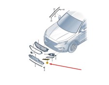 SEAT TARRACO KN2 Kühlergrill vorne rechts 5FJ8532129B9 NEU Original SEAT TARRACO KN2 Kühlergrill vorne rechts 5FJ8532129B9 NEU Original