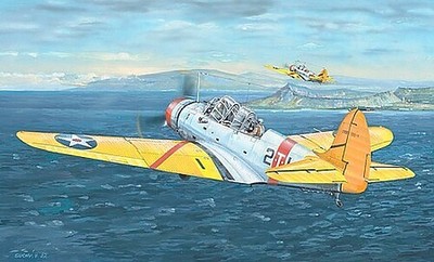 Trumpeter TBD1 Devastator Aircraft - Plastic Model Airplane Kit - 1/32 Scale