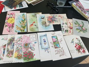 Lovely unsigned vintage Get Well cards